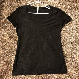 Bke black sheer shirt